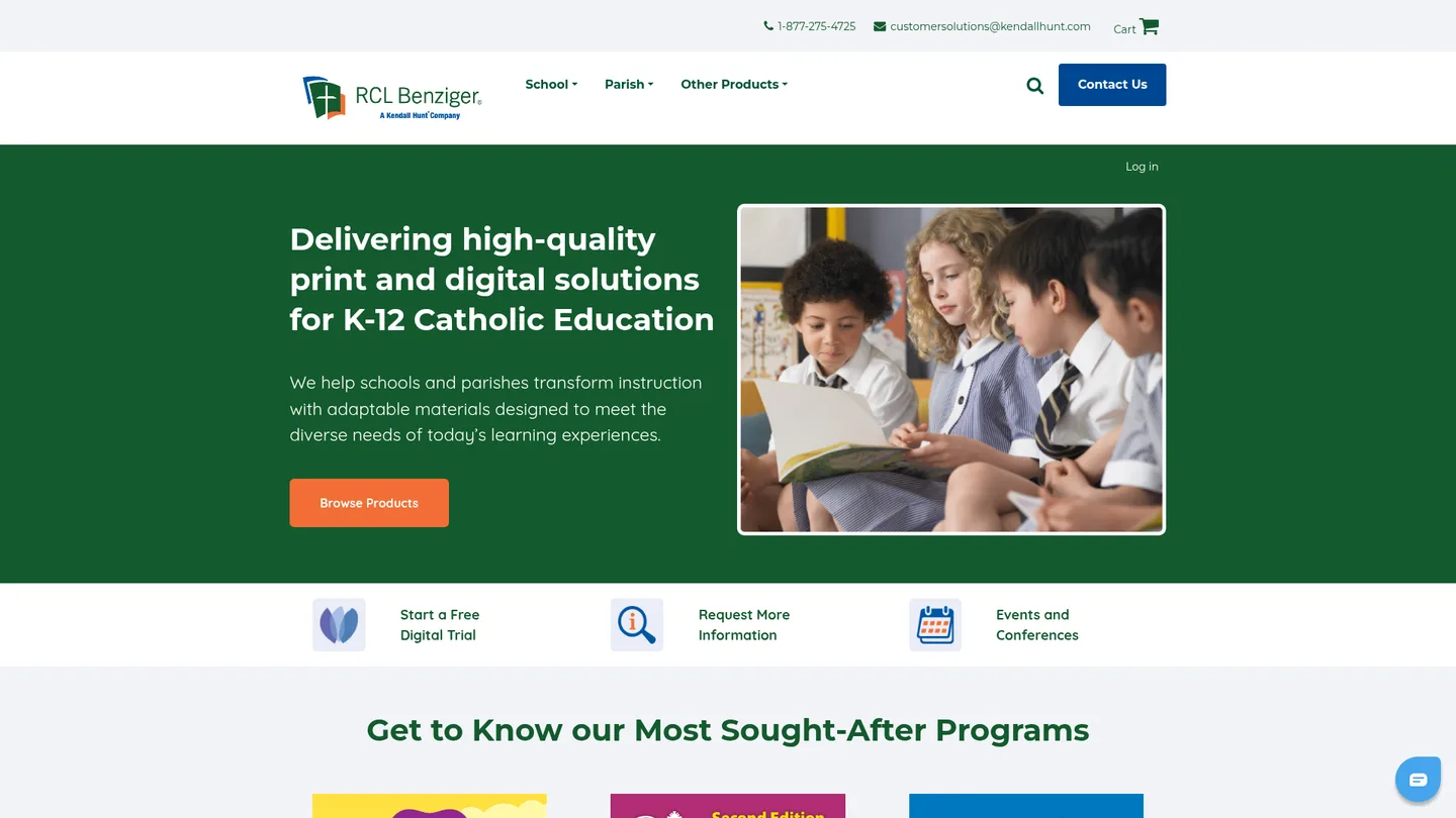 Screenshot of the Anointed in the Spirit publisher website